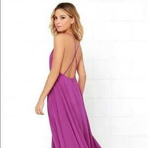 Lulu’s Mythical Kind of Love Purple/Magenta Dress